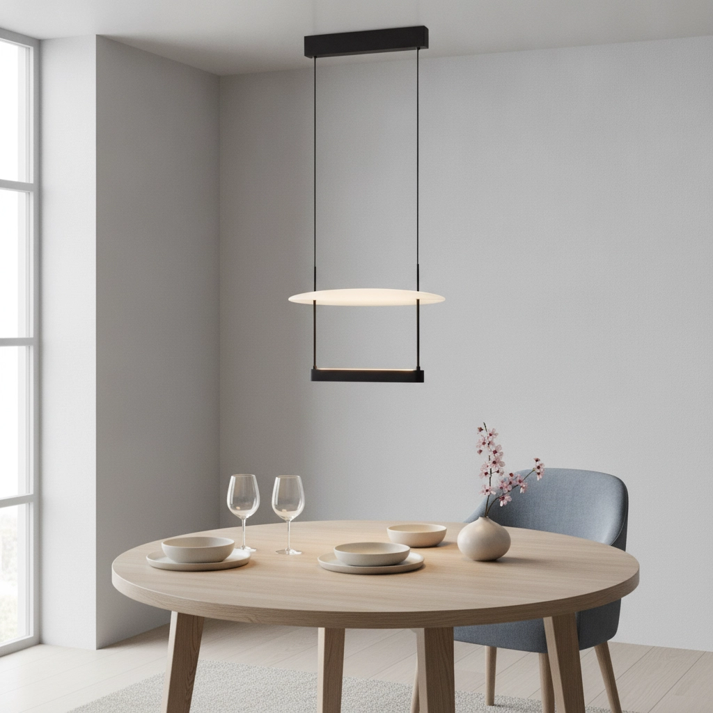 Design pendant lamp Diona Ø 40cm black with white