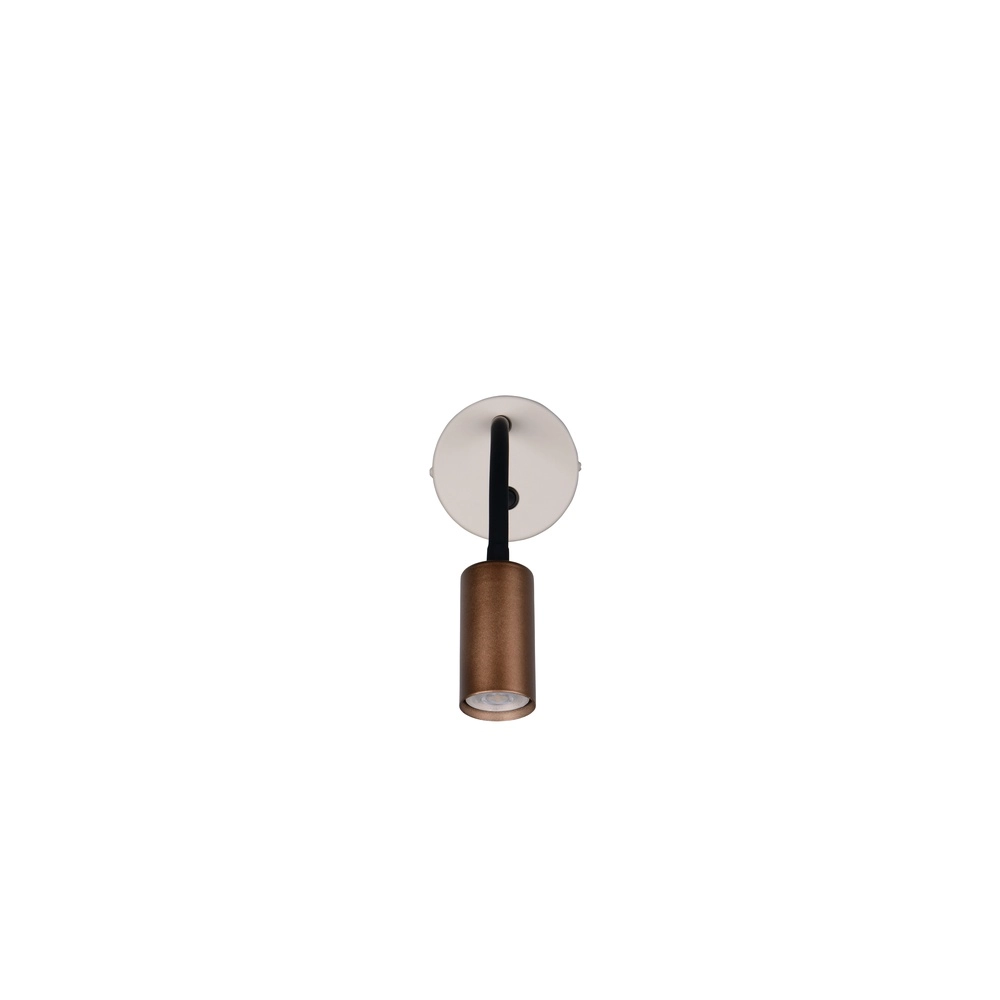 Wall light Taryn mocha brown with switch Trio 4017807685695