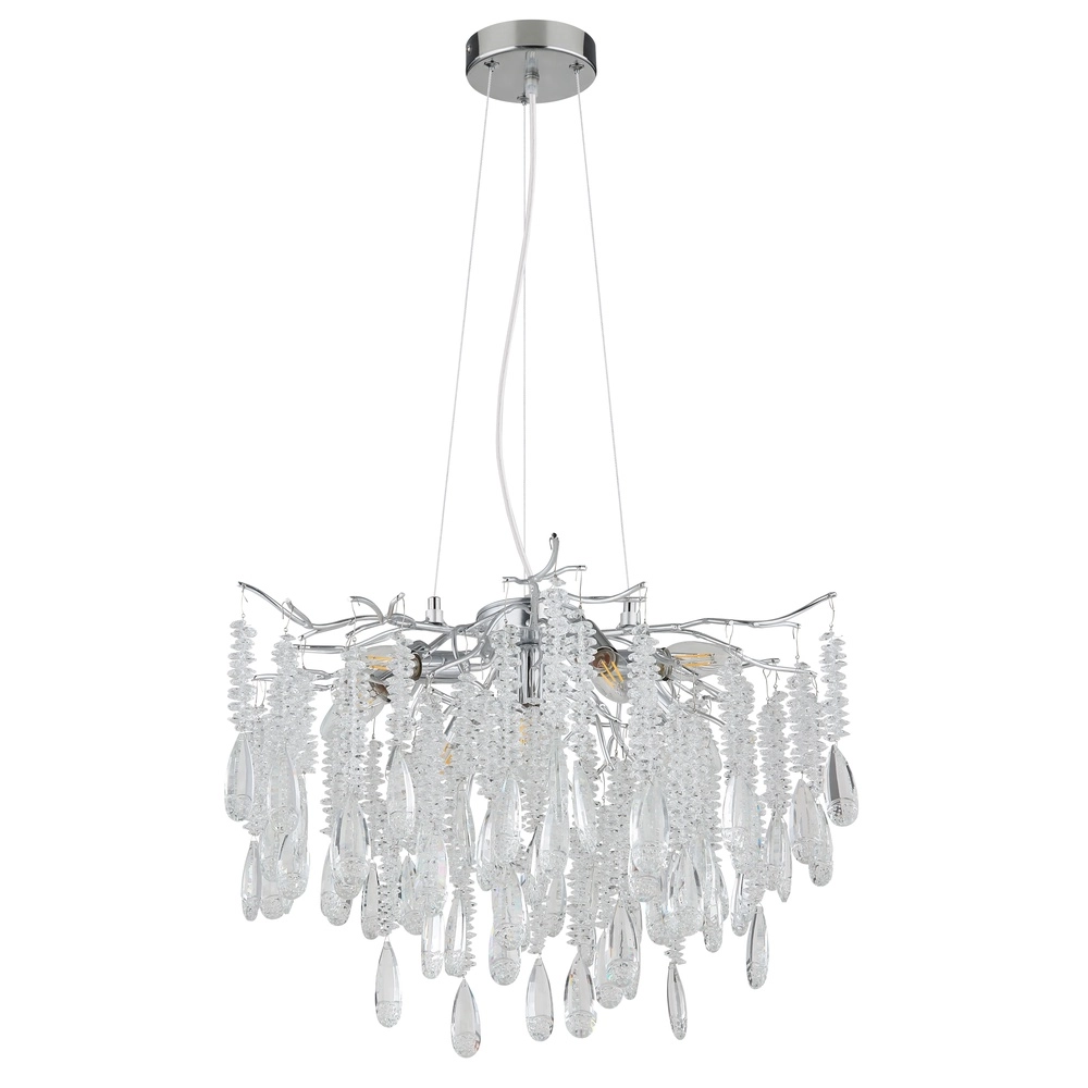 Pendant lamp Kinga silver grey Ø 60cm Globo 9007371572984