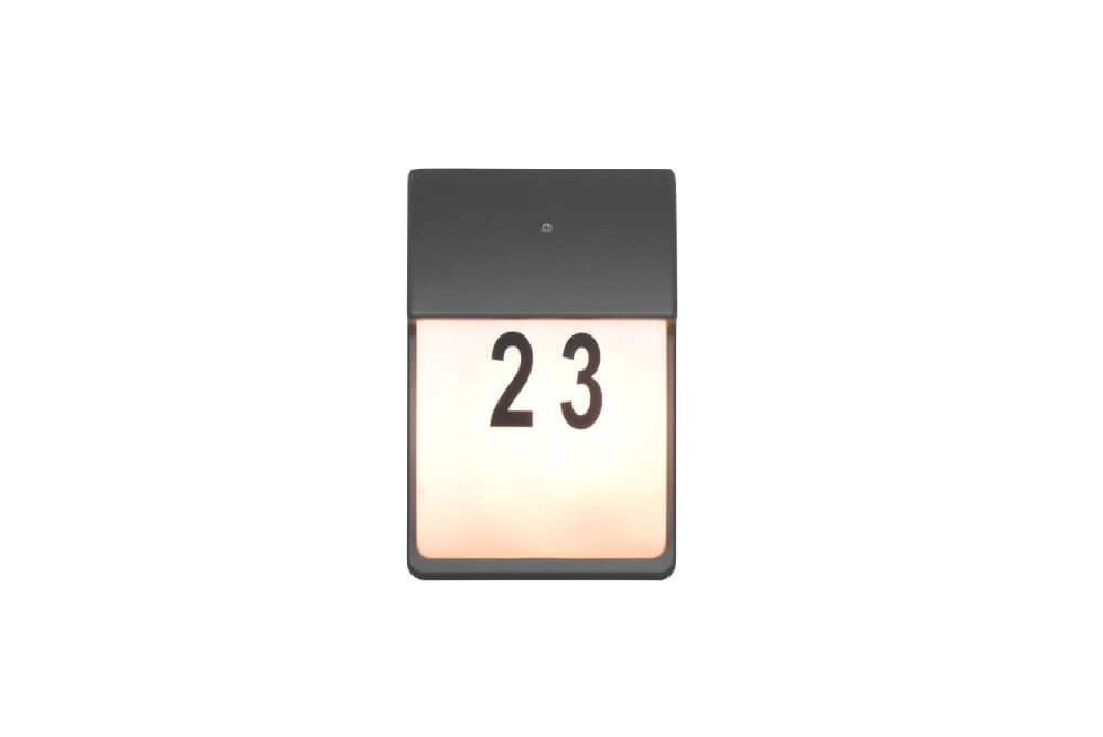 Outdoor lamp Mersey with house numbers Trio 4017807529340