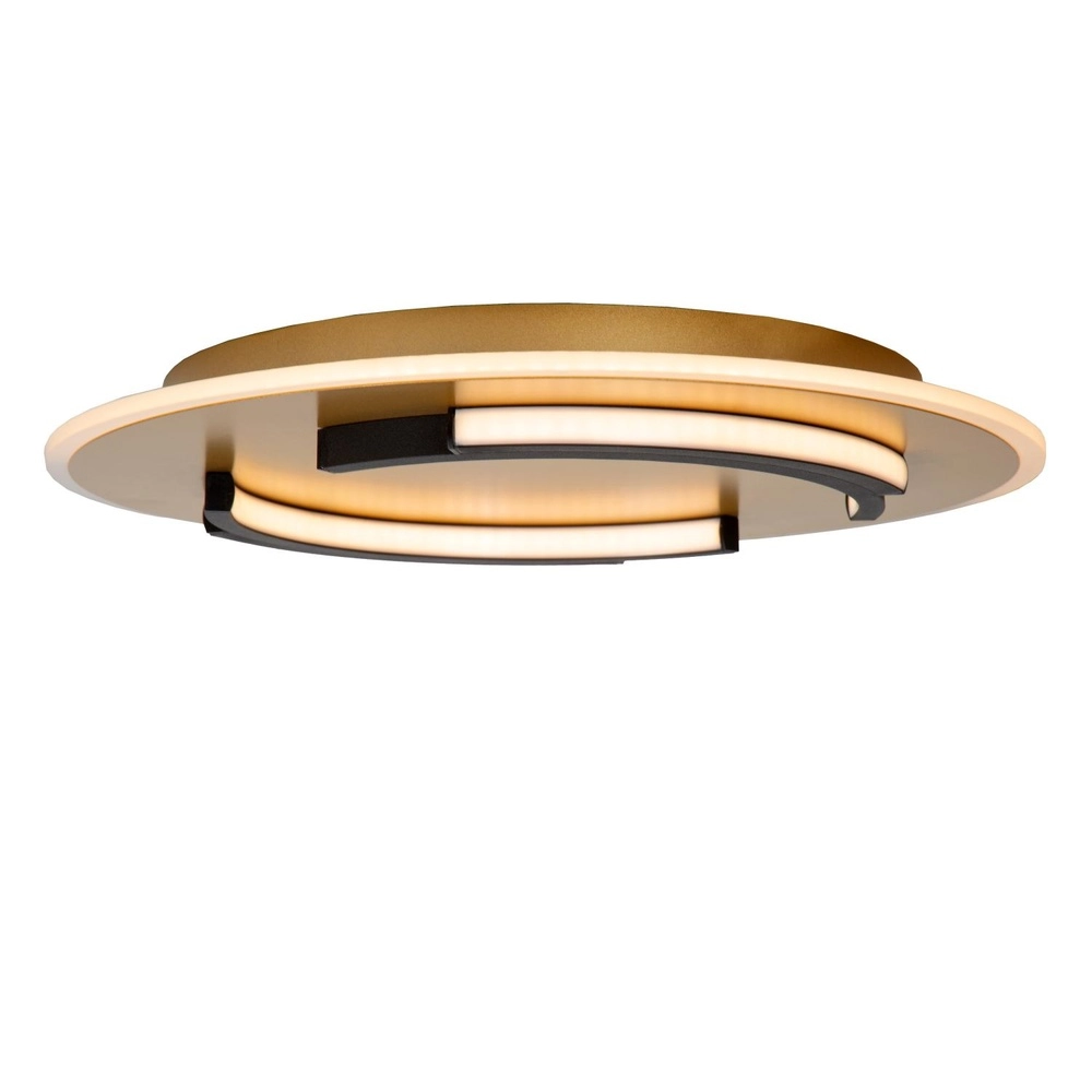 Design ceiling light Andreas Ø 39,6cm - 30W black with gold Lucide 5411212441744