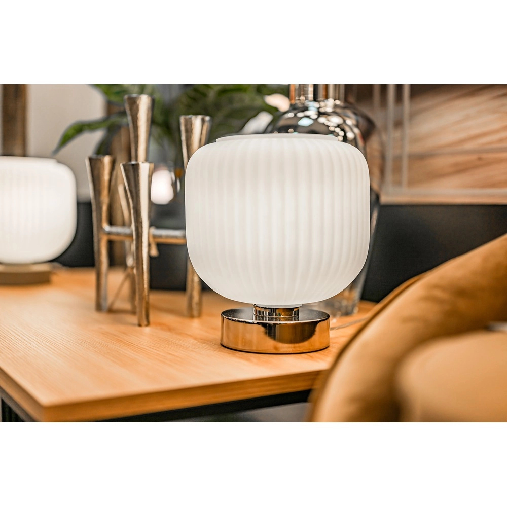 Design table lamp Dasmina chrome Ø 20cm