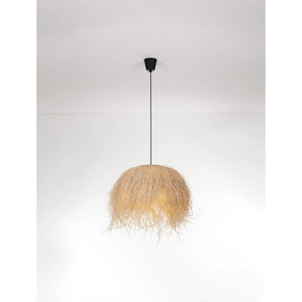 Rattan pendant lamp Jaunet Ø 65cm
