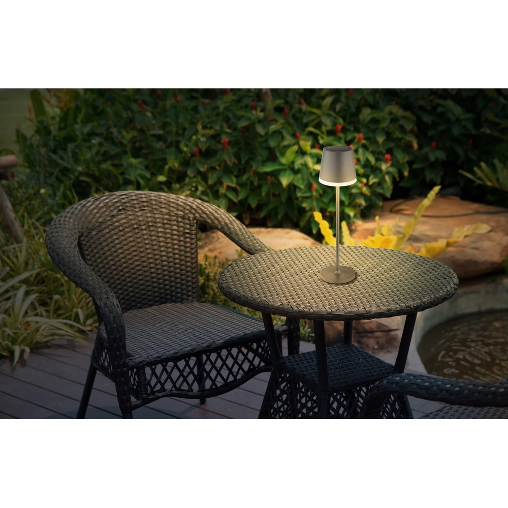 Solar table lamp Vannieso anthracite Globo 9007371446698