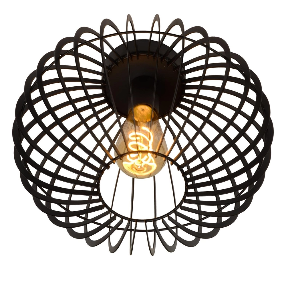 Ceiling lamp Reda Ø 32cm black Lucide 5411212782526