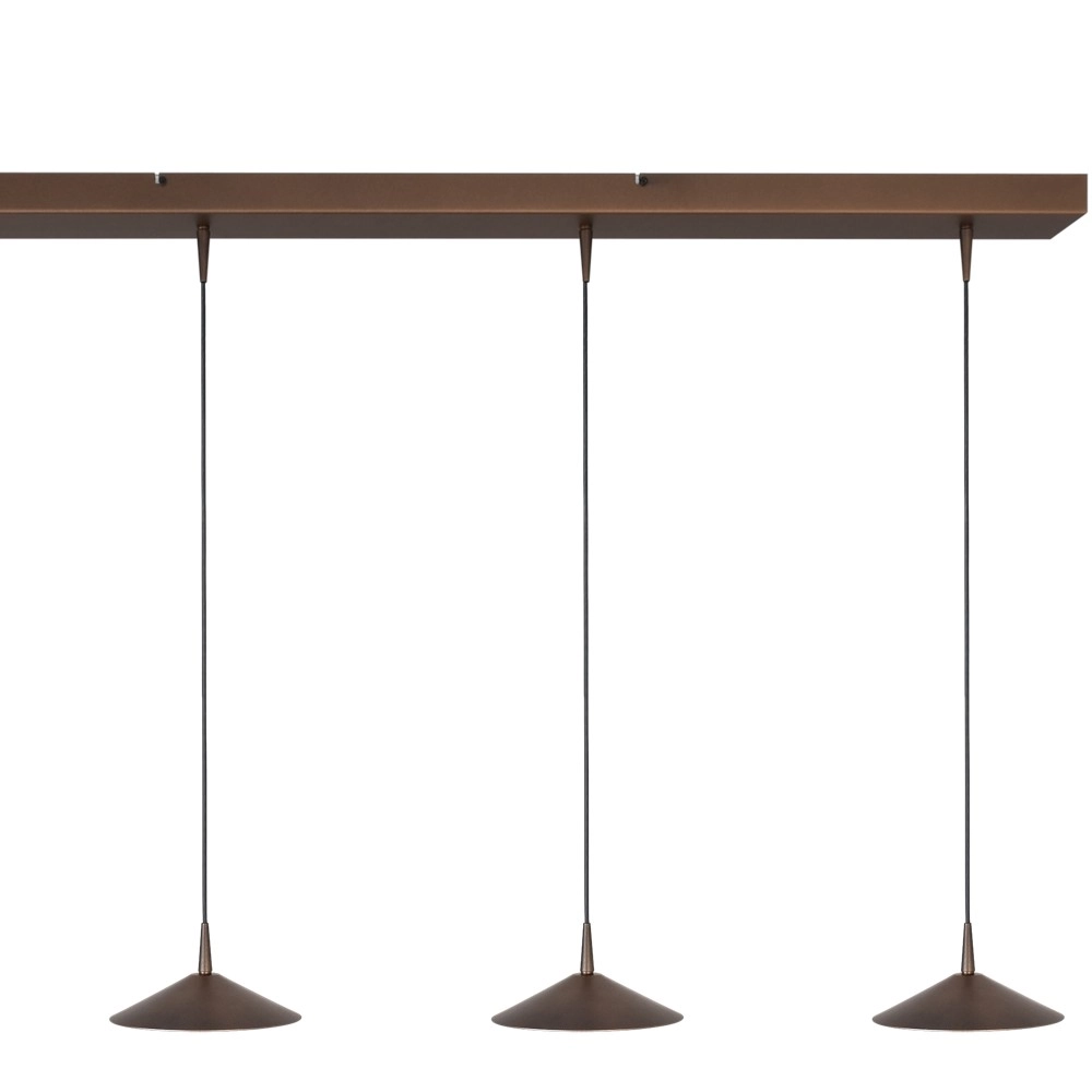 4-light pendant lamp Ceppo cocoa brown Ø 18cm Masterlight 8718121347363