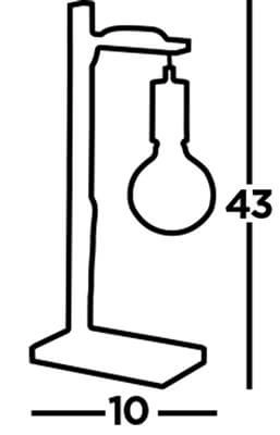 Table lamp wood Woody Searchlight 5053423192567