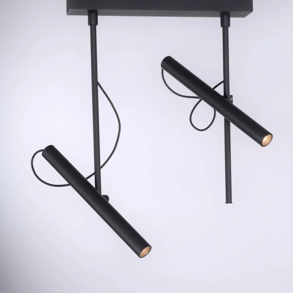 Designer ceiling lamp Pure Tutua black Paul Neuhaus 4012248365533