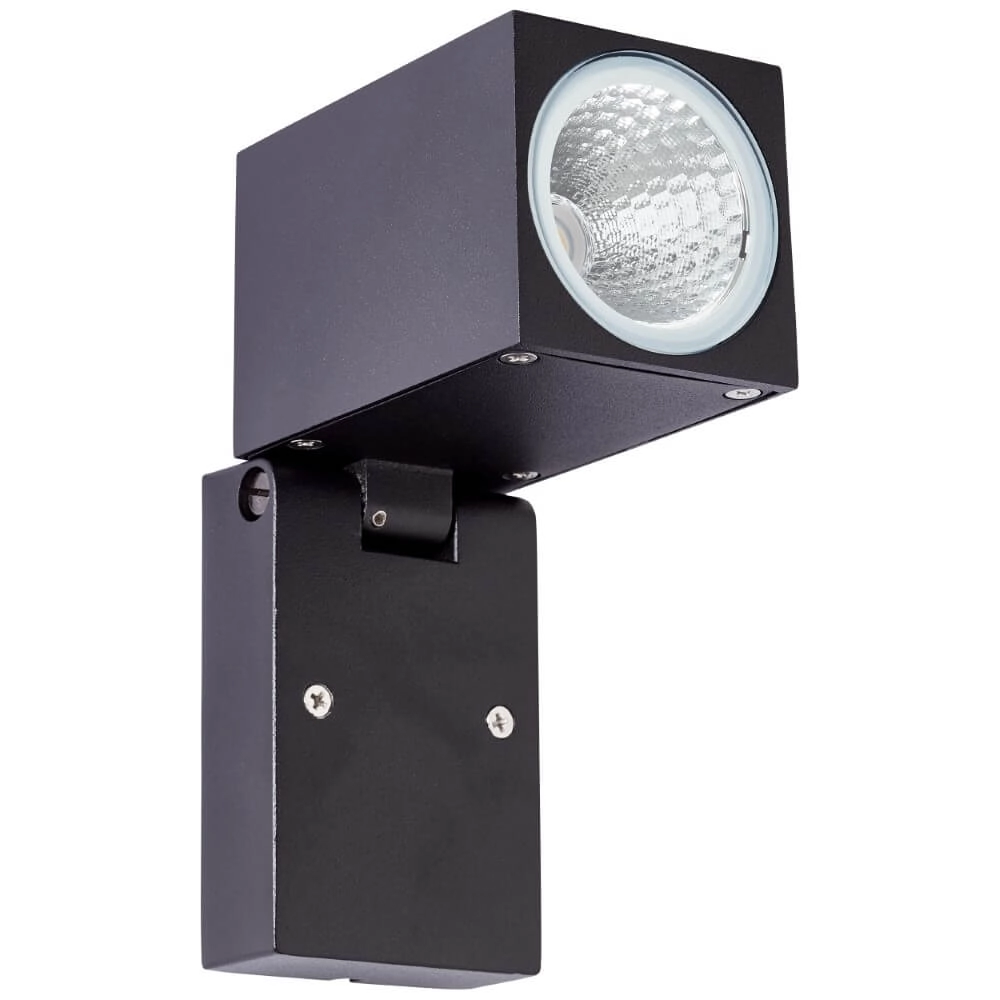 Black surface-mounted spotlight Burk design Brilliant 4004353349317