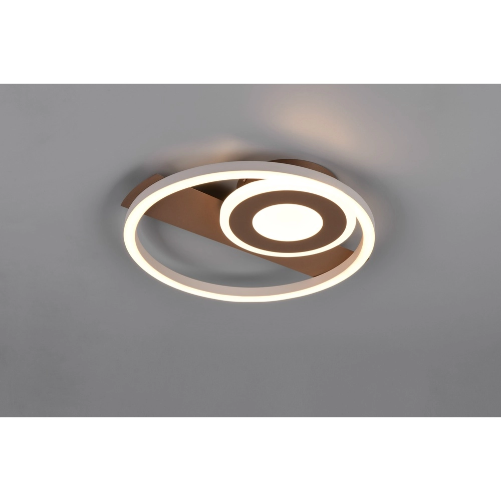 Modern ceiling lamp Horus mocha brown Trio 4017807653380