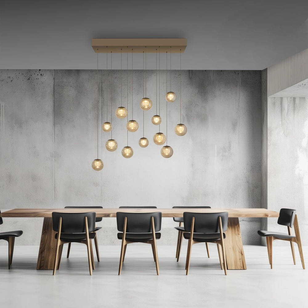 13-light pendant lamp Pure Popup Bronce Paul Neuhaus 4012248398319