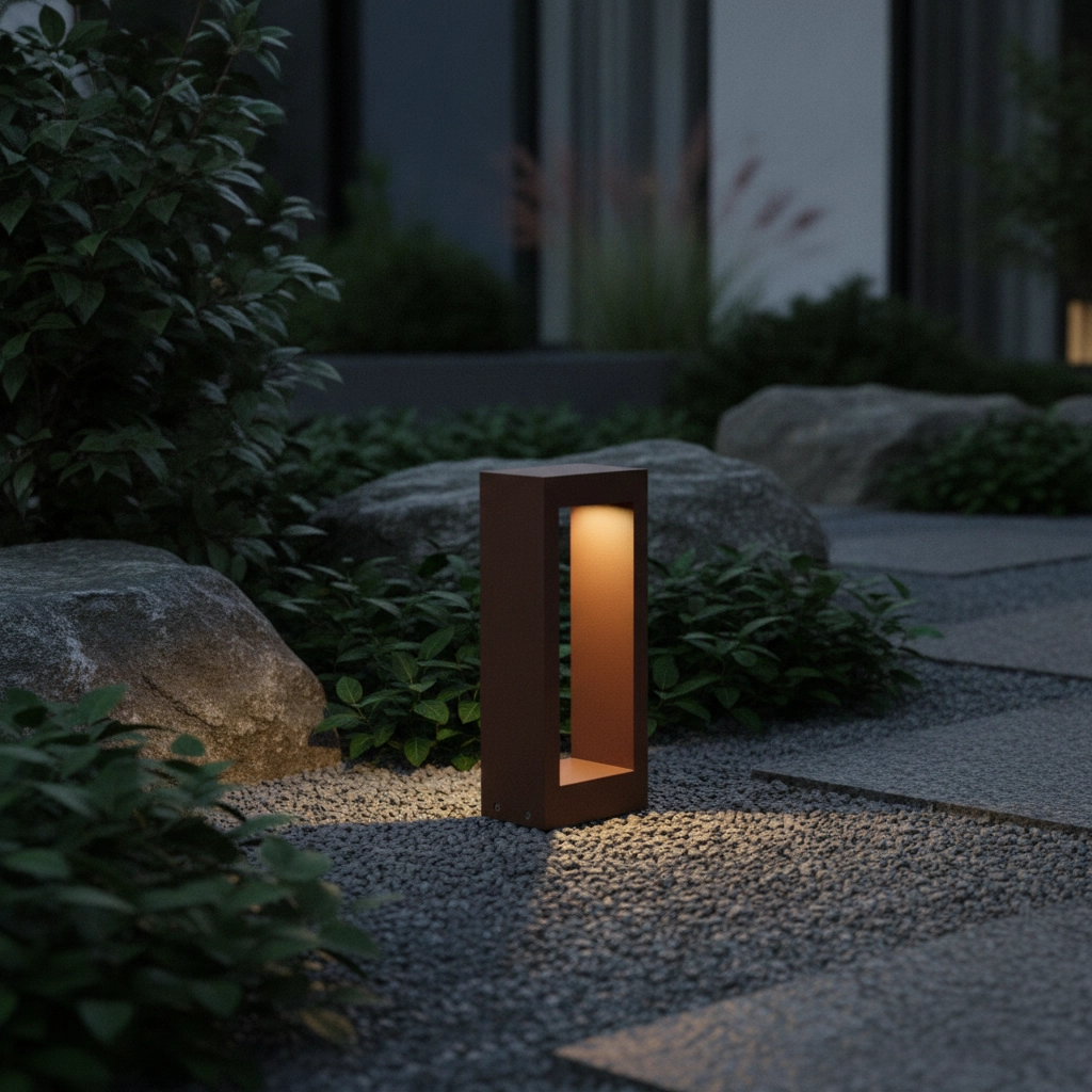 Rusty brown garden lamp Dolix 30cm - 2700K