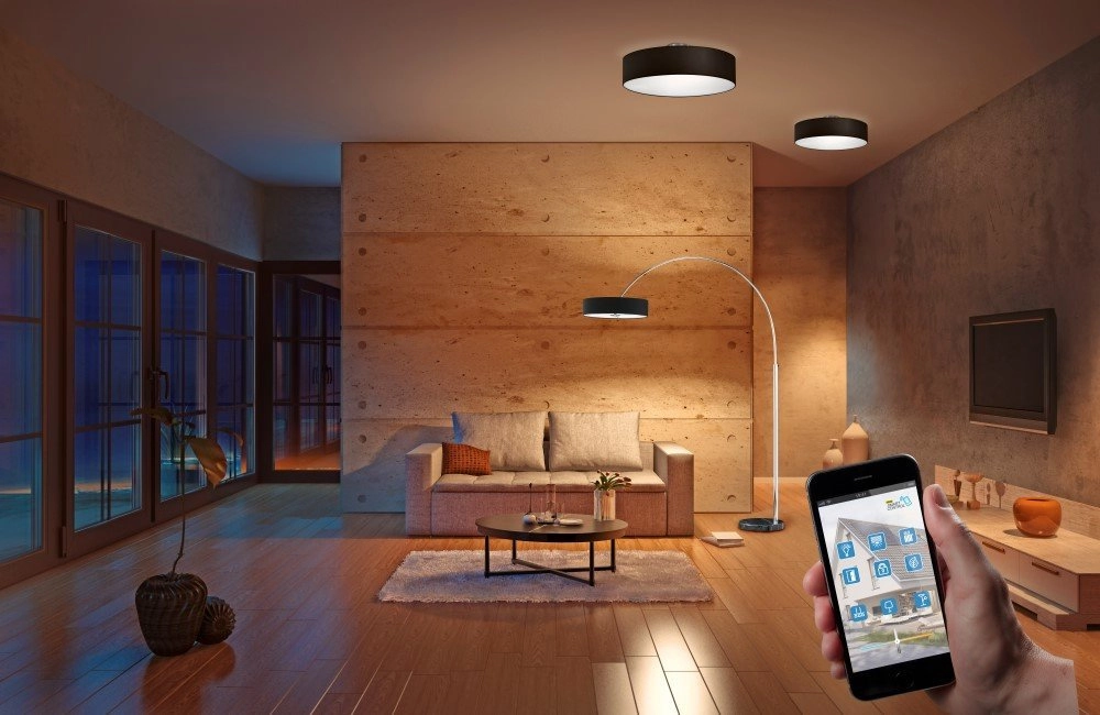 Ceiling light Series 3033 50cm black Trio 4017807256543