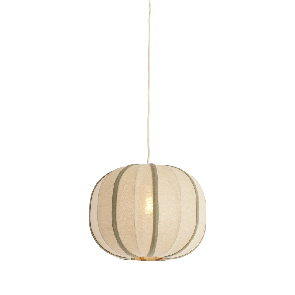 Japandi pendant lamp Esmiria Ø 40cm - olive green Light & Living 8717807835927
