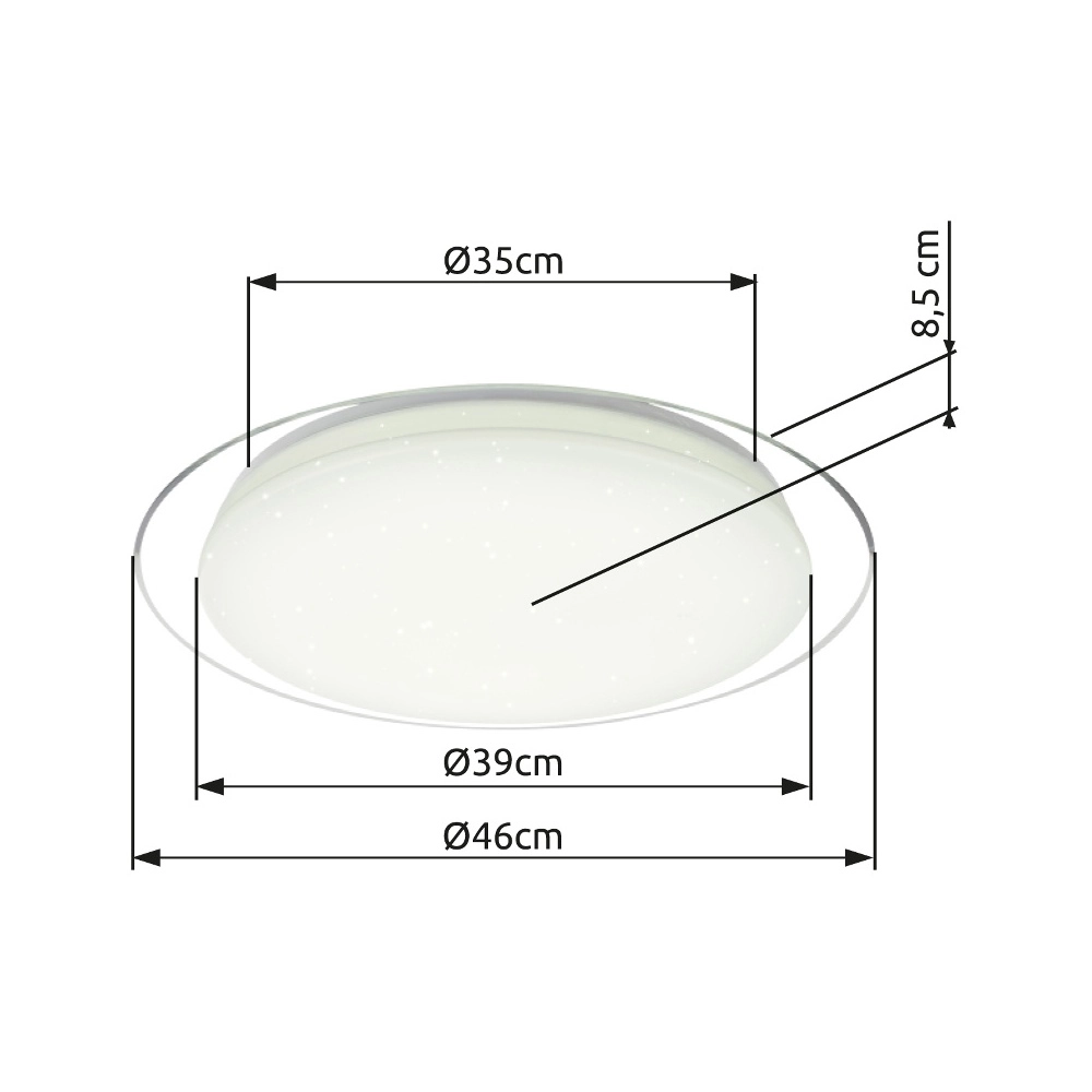 Ceiling light Optima white Globo 9007371348466