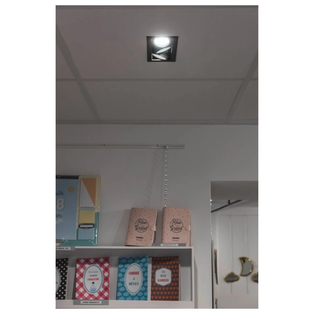 Square LED recessed spotlight Kadux Triple 3x Led - black - 3000K SLV 4024163278867