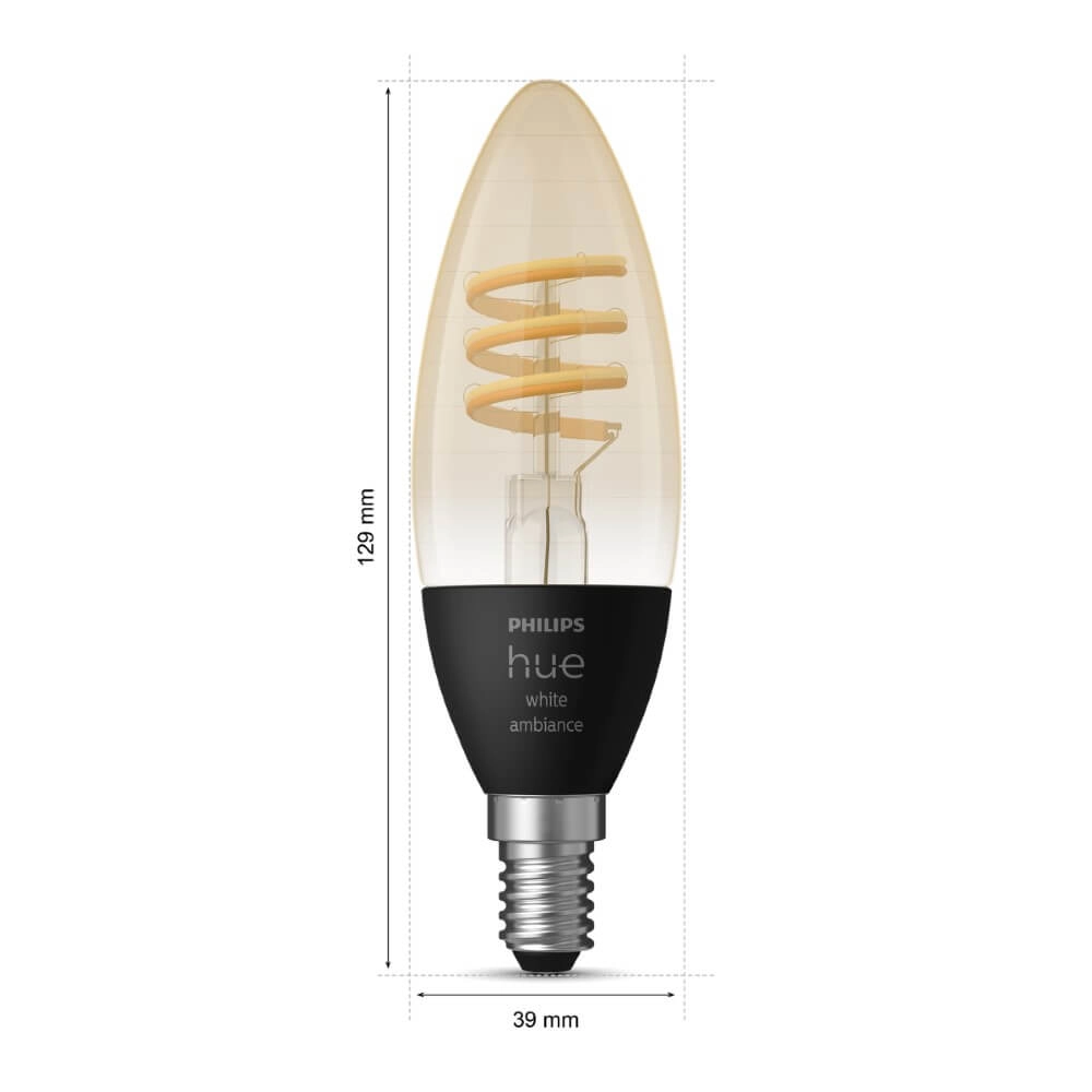 Hue - E14 - 4,6W - White Ambiance set of 2 Philips 8719514411869