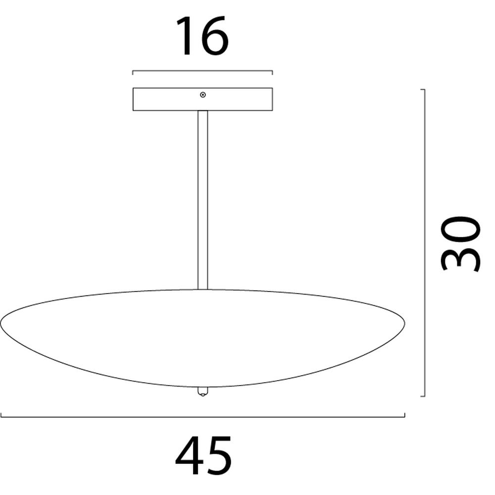 Ceiling lamp Scala Ø 45cm black Masterlight 8718121337753