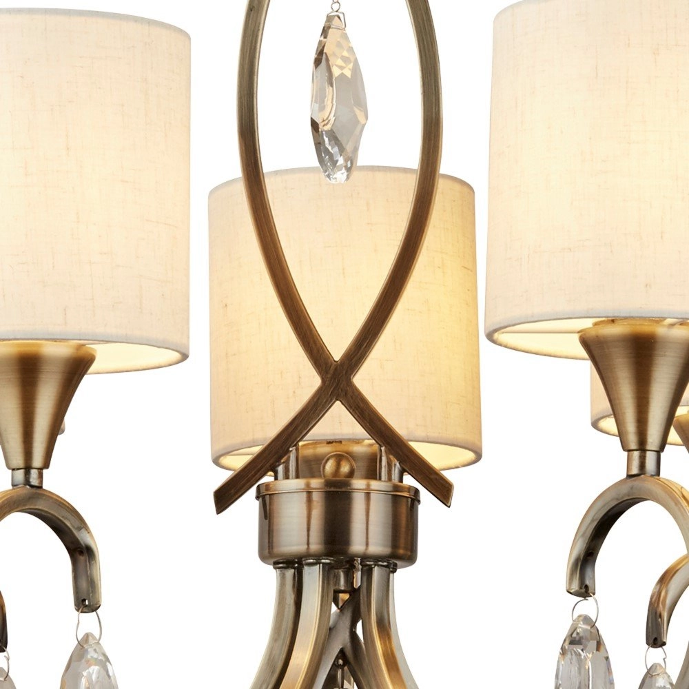 Classic pendant lamp Alberto 5-light antique bronze Searchlight 5053423097749