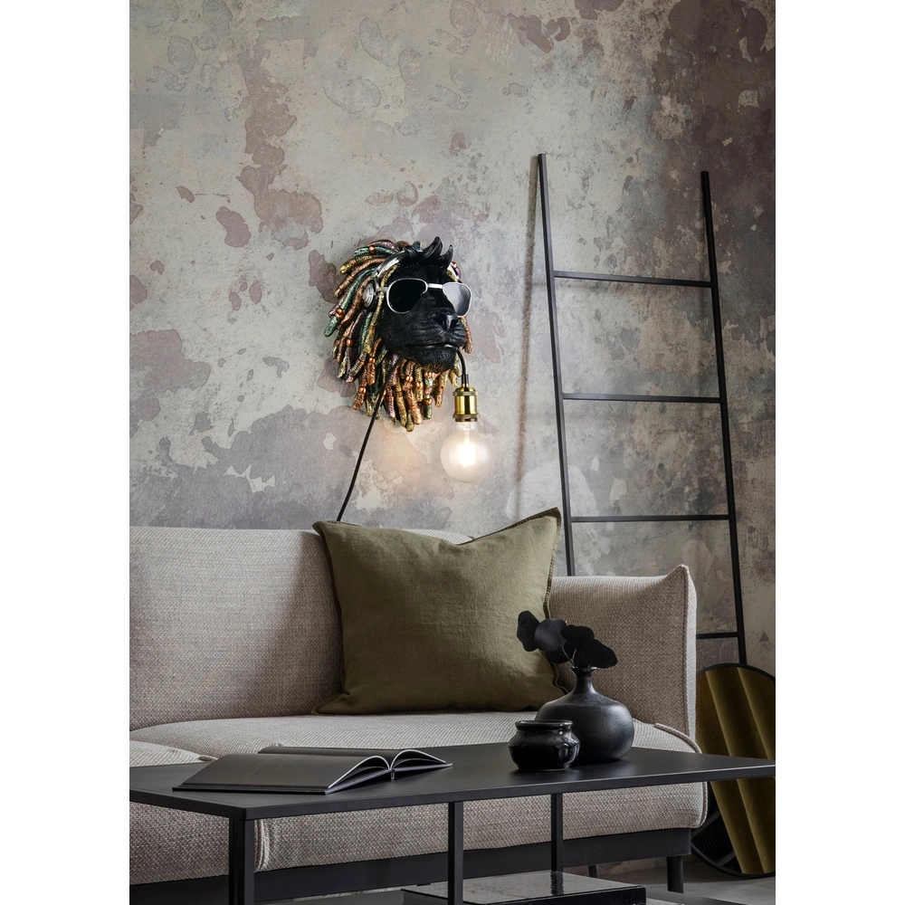 Wall lamp Leo black Trio 4017807677911