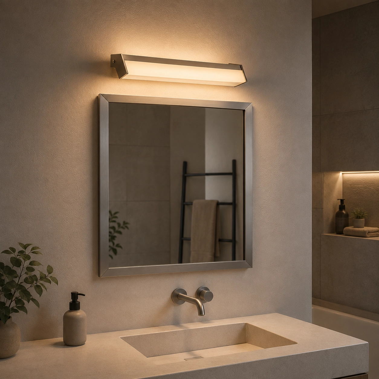 Wall lamp Mirror for above the mirror