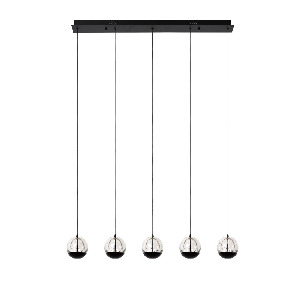 Design pendant lamp Sentubal 5-light black
