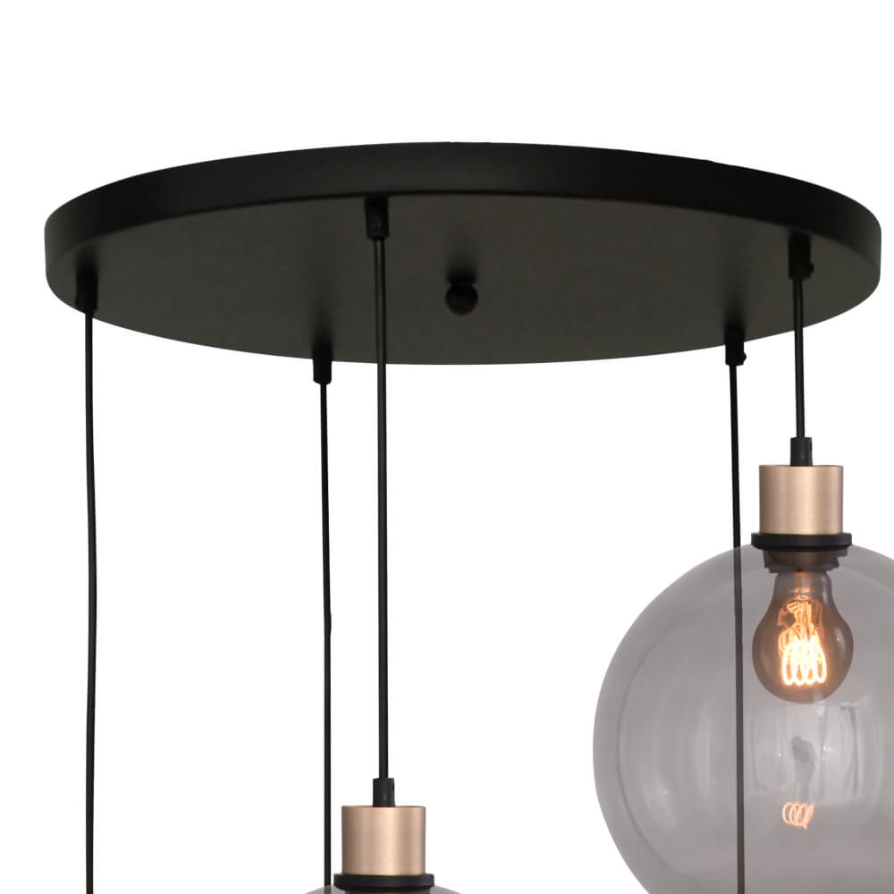 Vide hanging lamp Lazise 5-light gold Masterlight 8718121303086