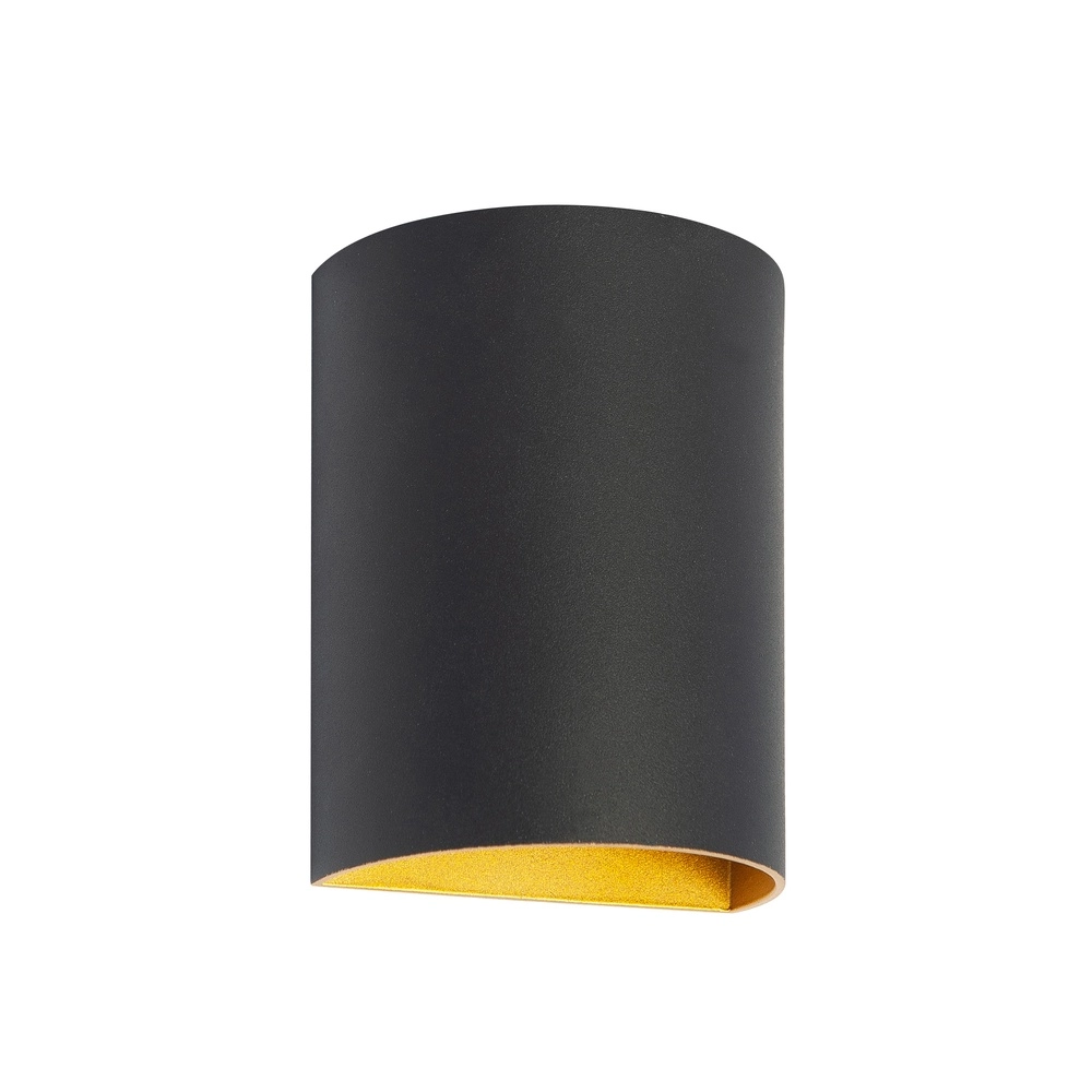 Design surface-mounted spotlight Hera Round black with gold
