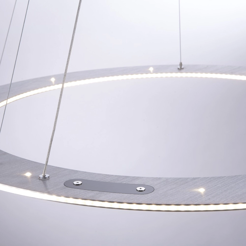 Led pendant light Pure Cosmo brushed metal - Ø 75cm Paul Neuhaus 4012248350751