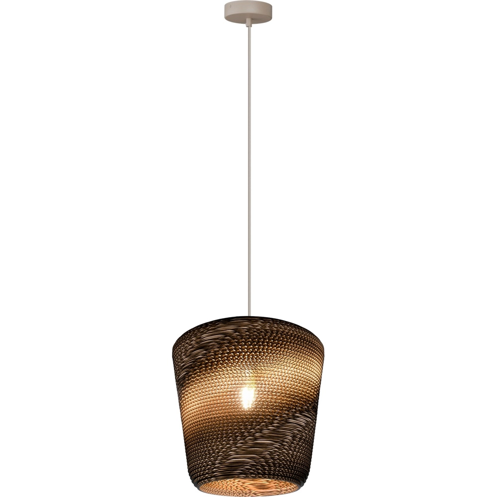 Sand pendant lamp Carta Moody Ø 34cm Think Paper shade