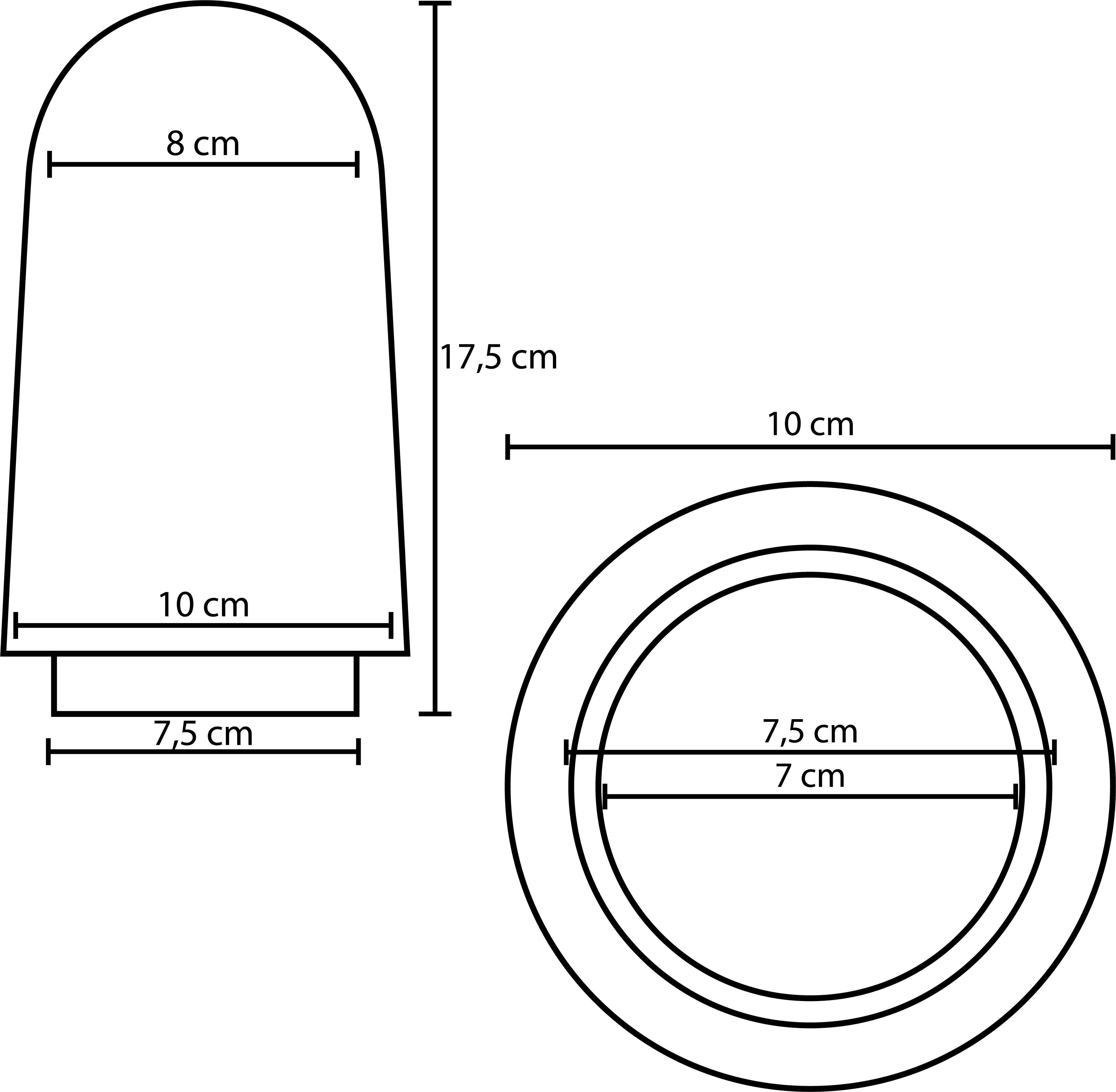Glass for Konstsmide Vega series KonstSmide 7318305560017