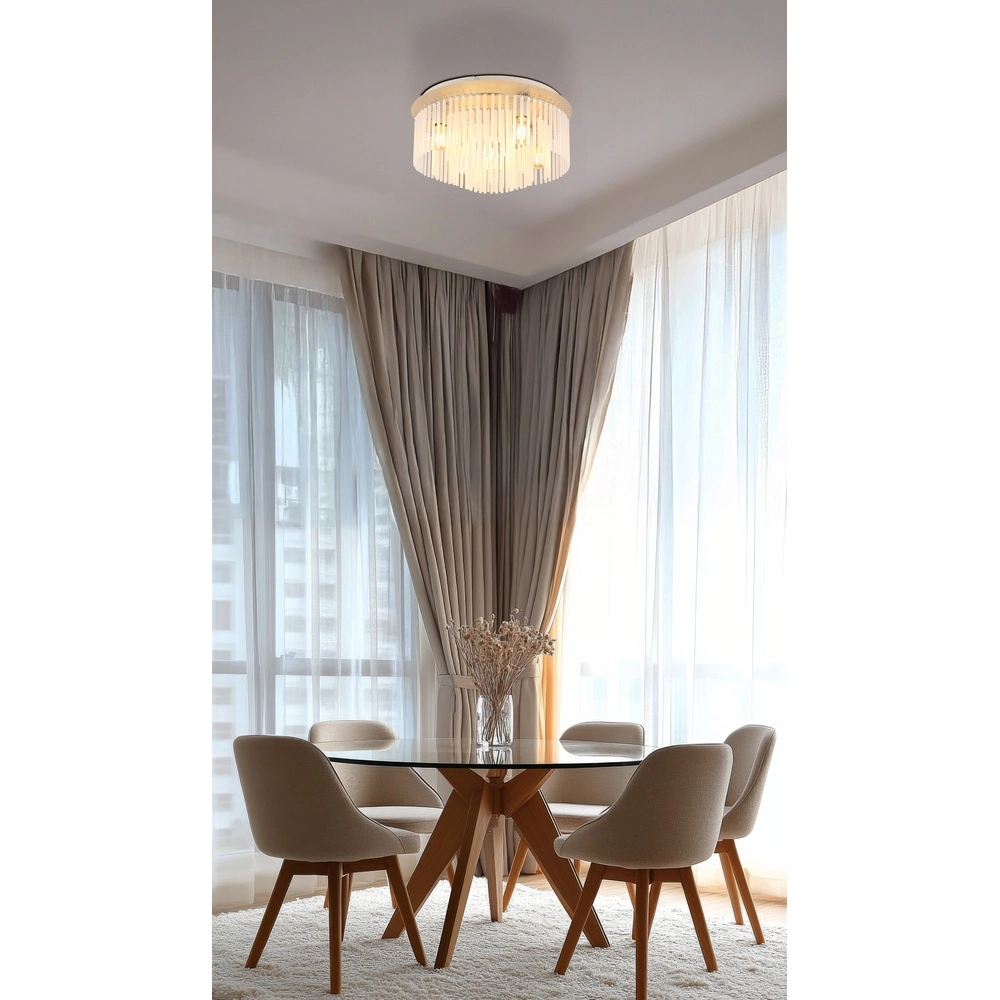 Ceiling lamp Gorley sand brown with glass Ø 50cm Globo 9007371578719