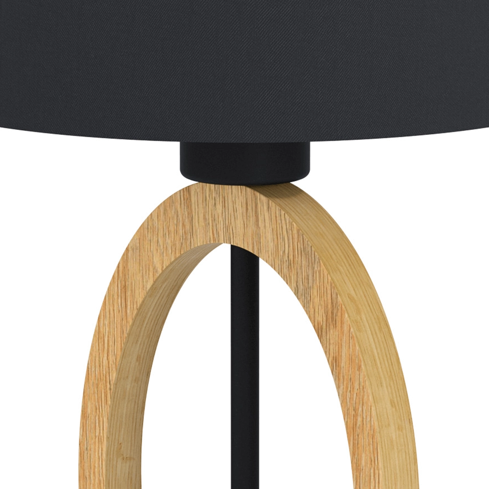 Black table lamp Basildon 1 Eglo 9002759435691