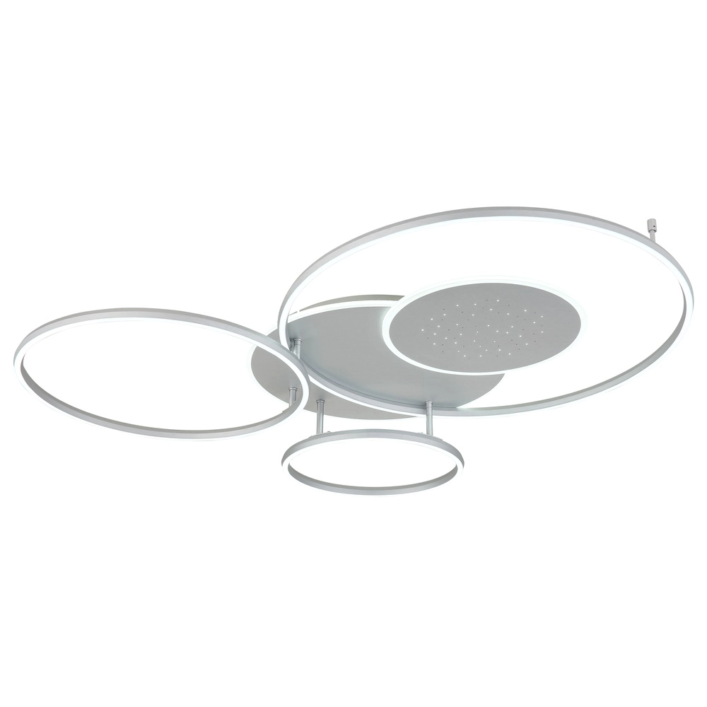 Silver Grey Ceiling Lamp Johnson Modern Globo 9007371580552
