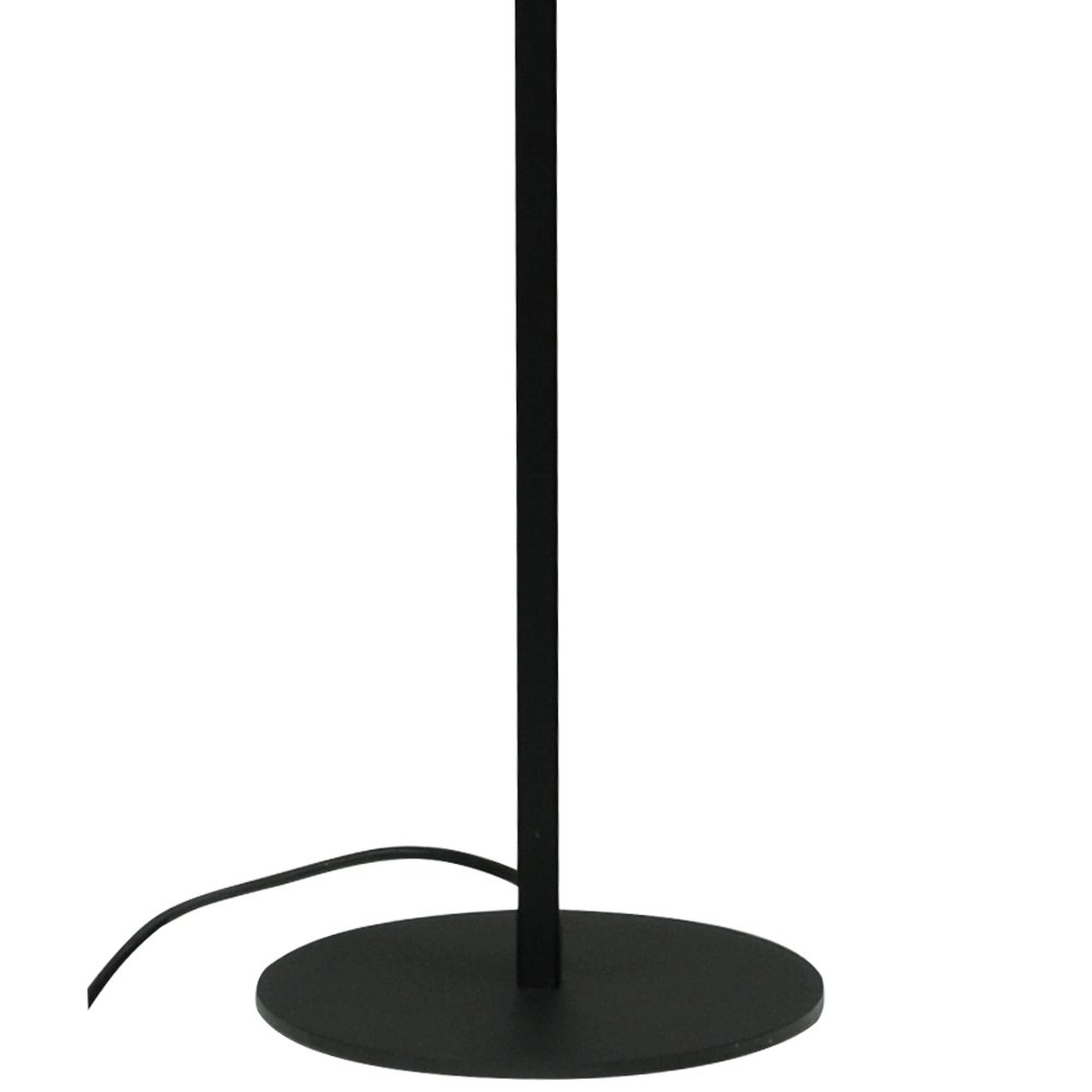 Floor lamp black Quinto Smoke with smoke striped glass Masterlight 8718121216485