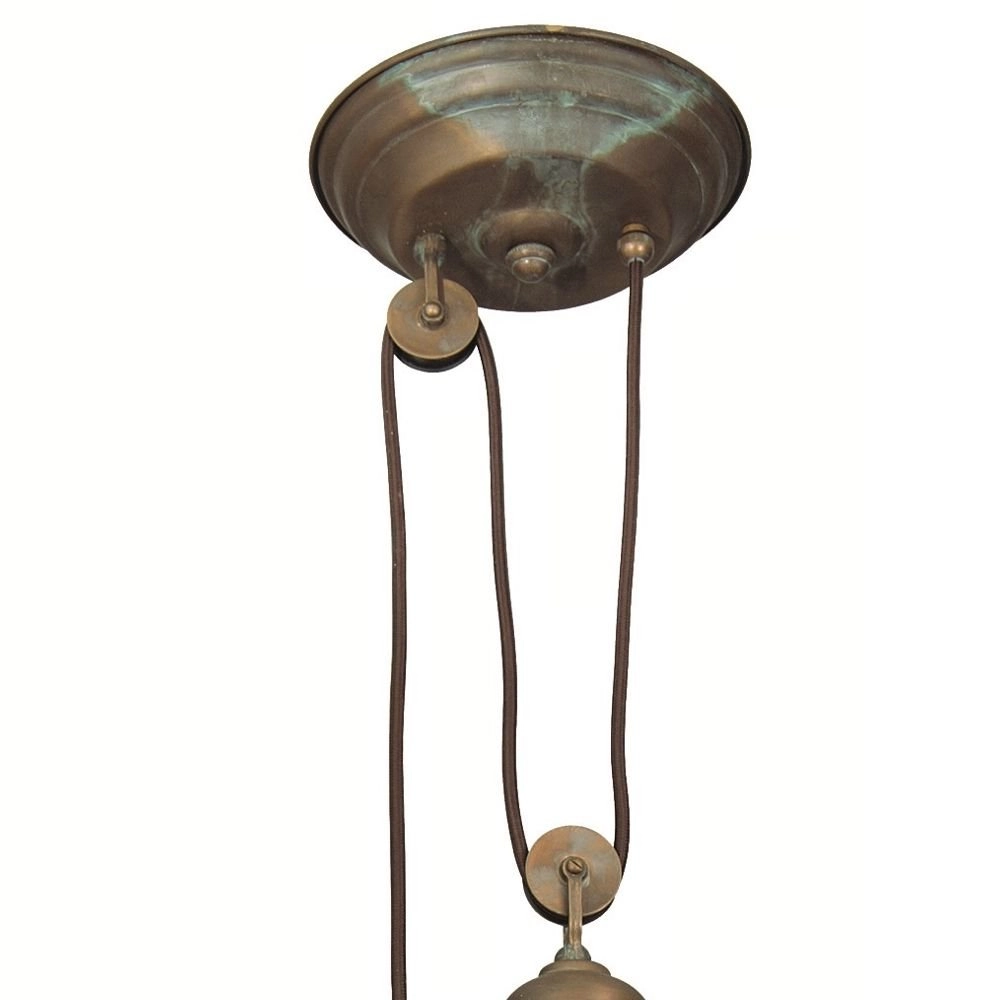 Porch hanging lamp Veranda 2 32cm copper brown Franssen 8021035005749