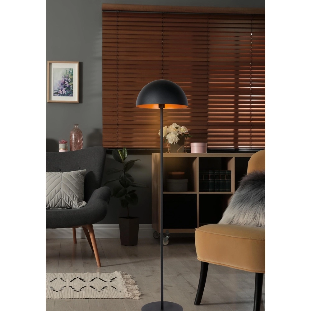 Design floor lamp Siemon Black Lucide 5411212451668