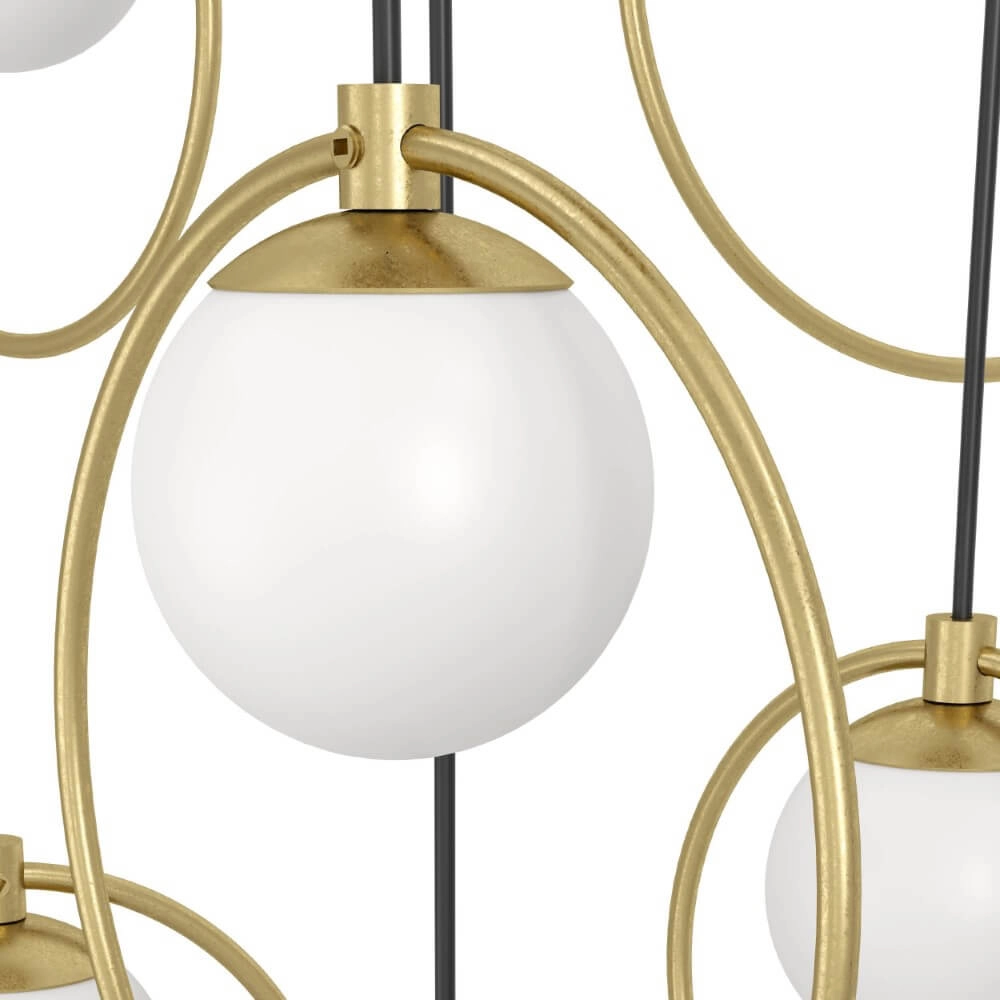 Gold hanging lamp Portocolom Ø 78cm Stars of Light 9008606270590