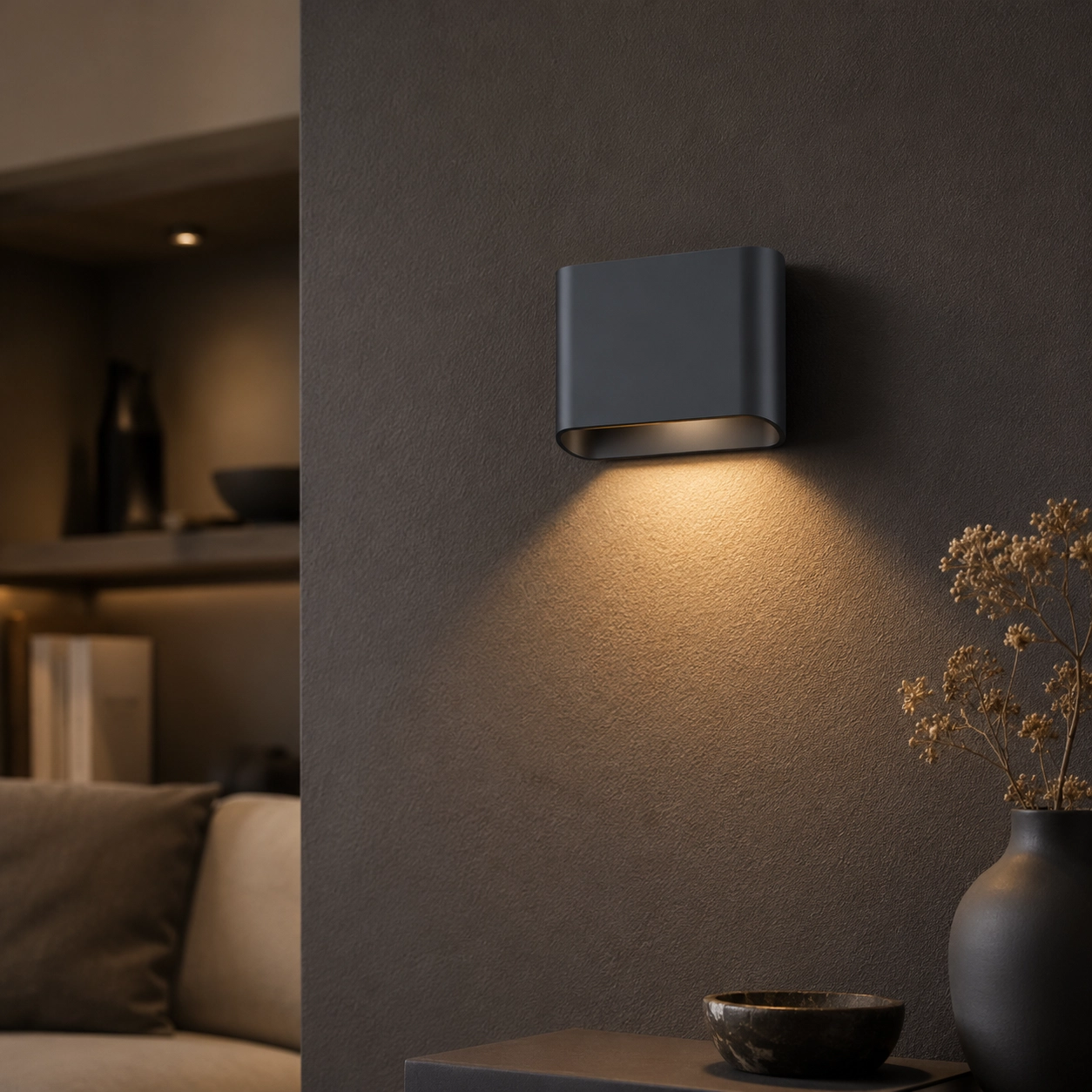Wall lamp Diaz 1L Black