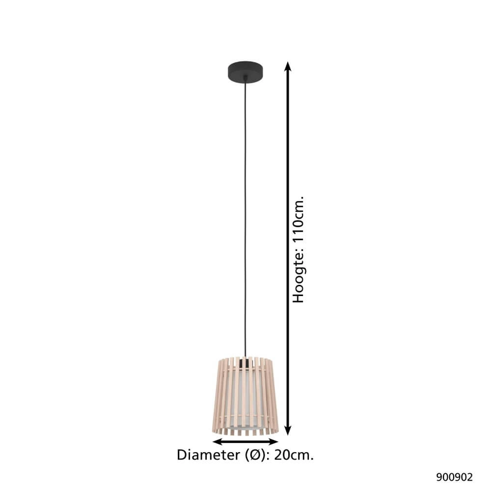 Scandinavian pendant lamp Fattoria Ø 20cm Eglo 9008606274727