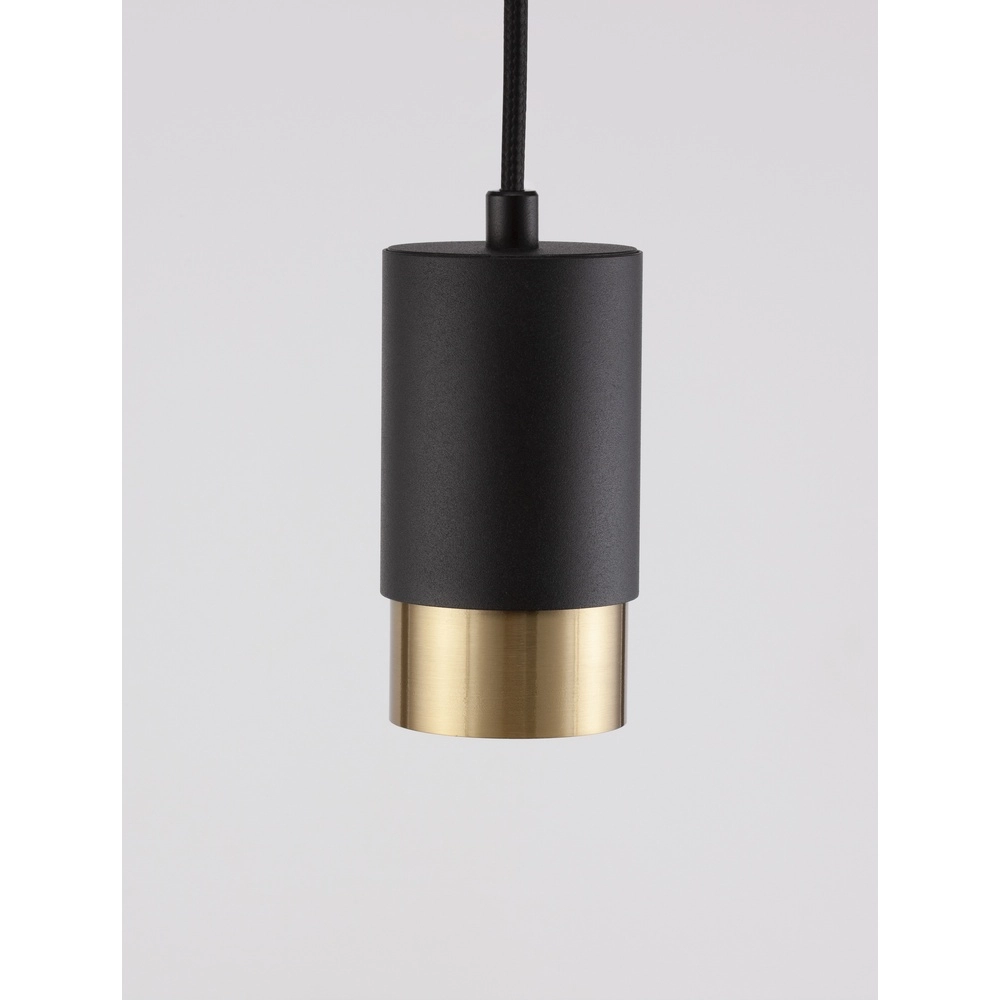 Pendant lamp Pongo S single 10.8cm black with gold Lyora 5212017430311