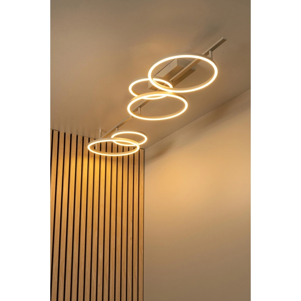 Modern ceiling lamp Nicola sand brown corner Lucide 5411212531193
