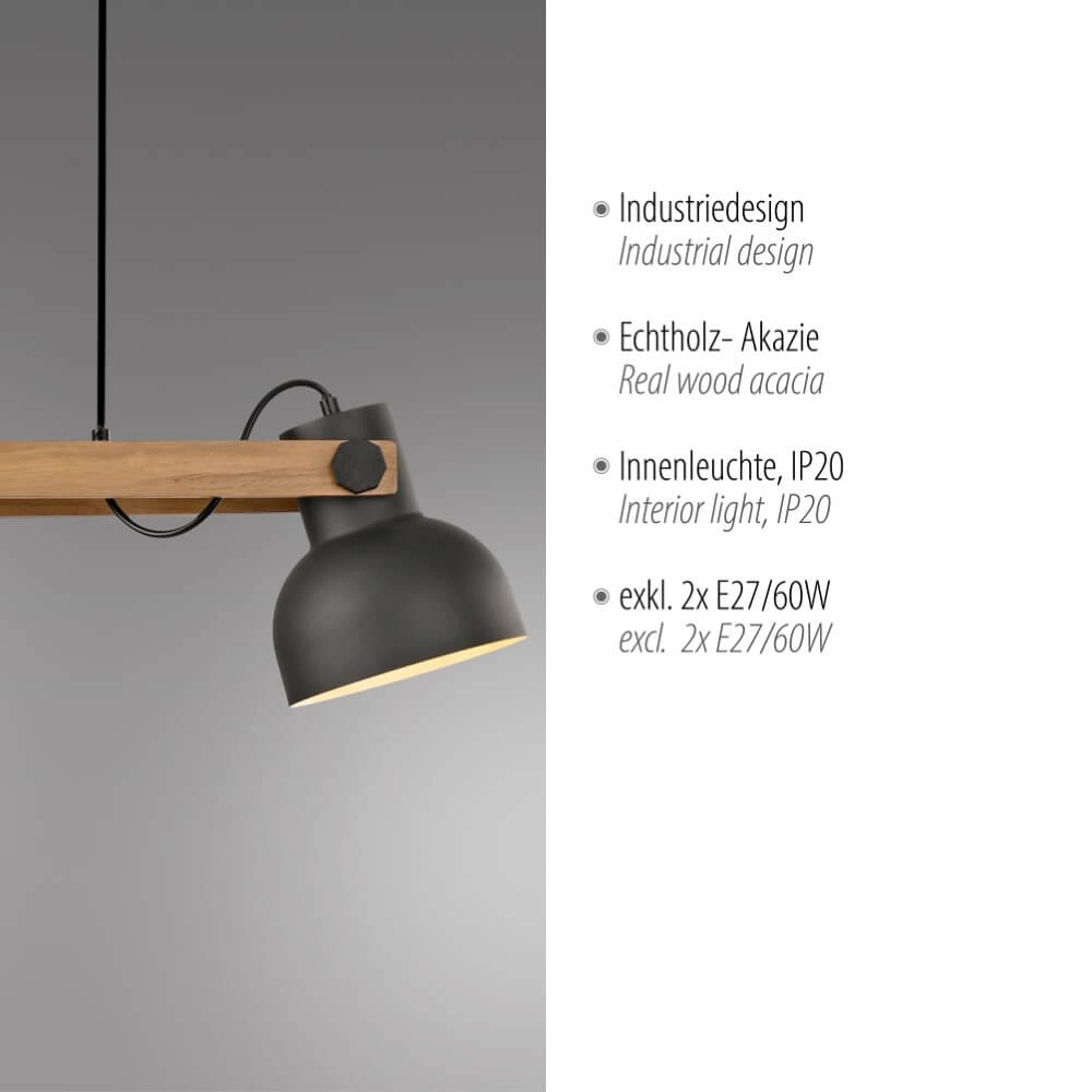 Pendant lamp Cup 2.0 2-light Just Light 4043689000660