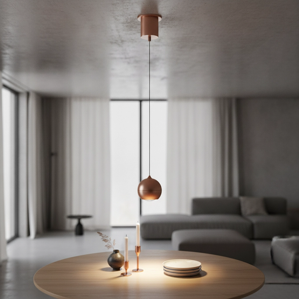 Pendant lamp bulb Miami bronze Ø 10cm