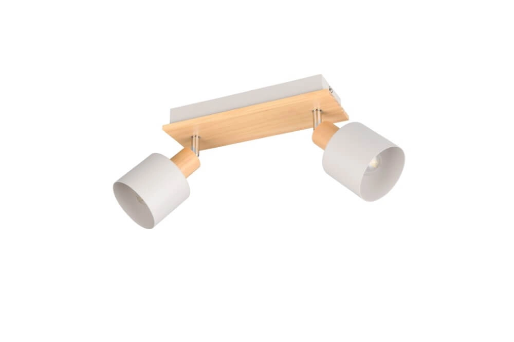Double ceiling lamp Shanti with wood look Trio 4017807615722
