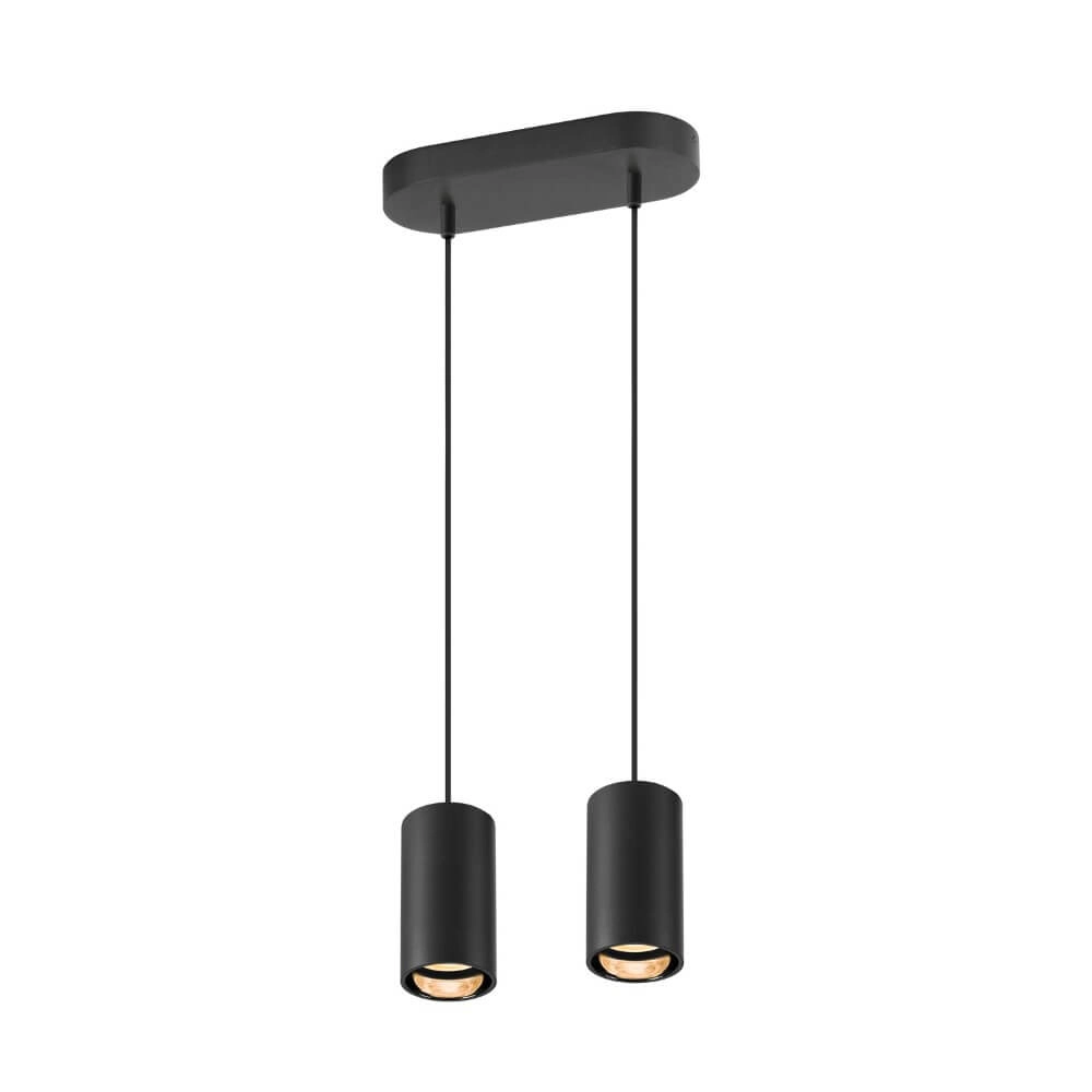 Pendant Pendant Lamp Asto Tube black 2x GU10 SLV 4024163266079