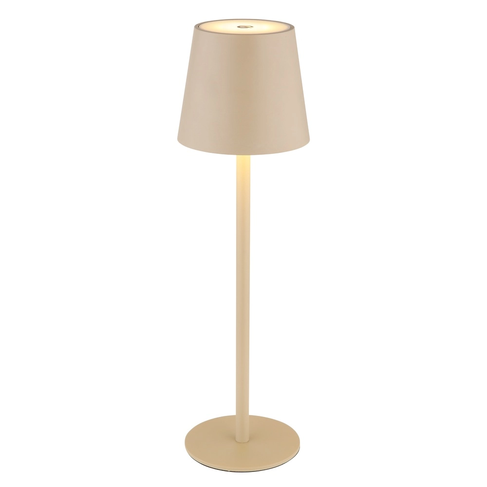 Design table lamp Vannie Sand Brown Rechargeable