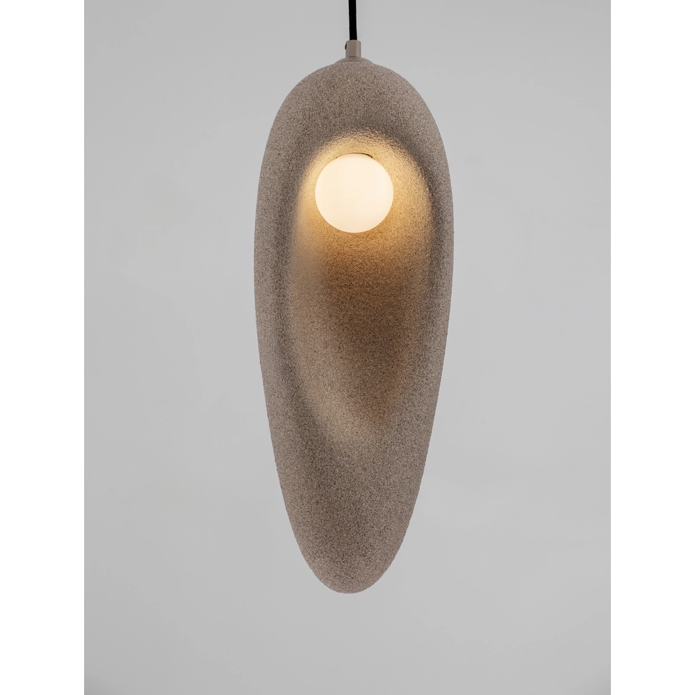 Natural pendant lamp Tempus brown 48cm