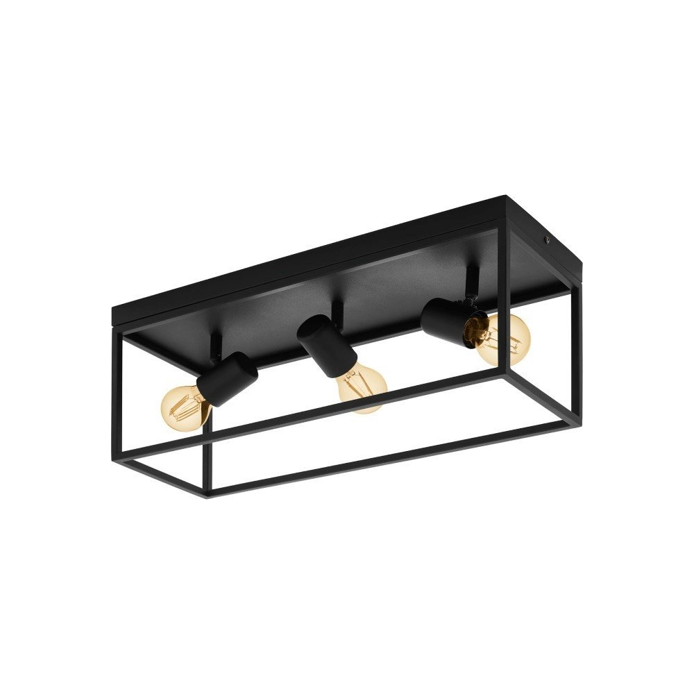 Black ceiling lamp Silentina
