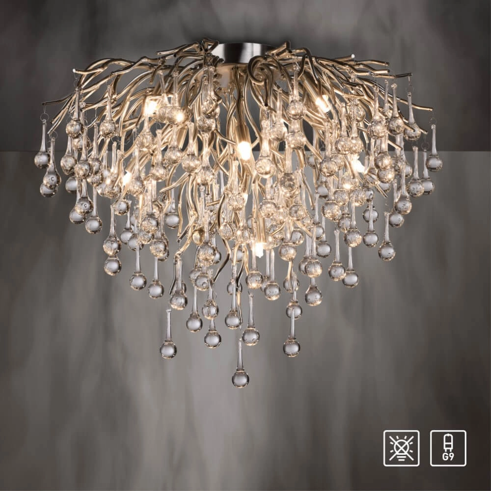 Chandelier Icicle metal 50cm Paul Neuhaus 4012248352090